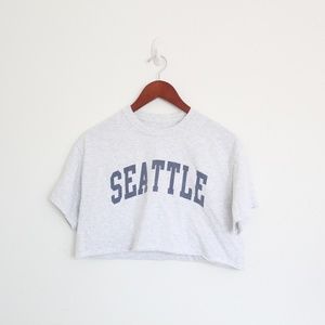 Brandy Melville Tops - Brandy Melville Seattle Cropped Tee Brandy Melville Tops - Brandy Melville Seattle Cropped Tee